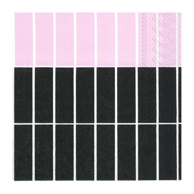 Se Marimekko Tiiliskivi Raita servietter 20-pak Black rose ✔ Kæmpe udvalg i Marimekko ✔ Hurtig levering: 1 - 2 Hverdage samt billig fragt - Varenummer: KTT-511273-01 og barcode / Ean: &