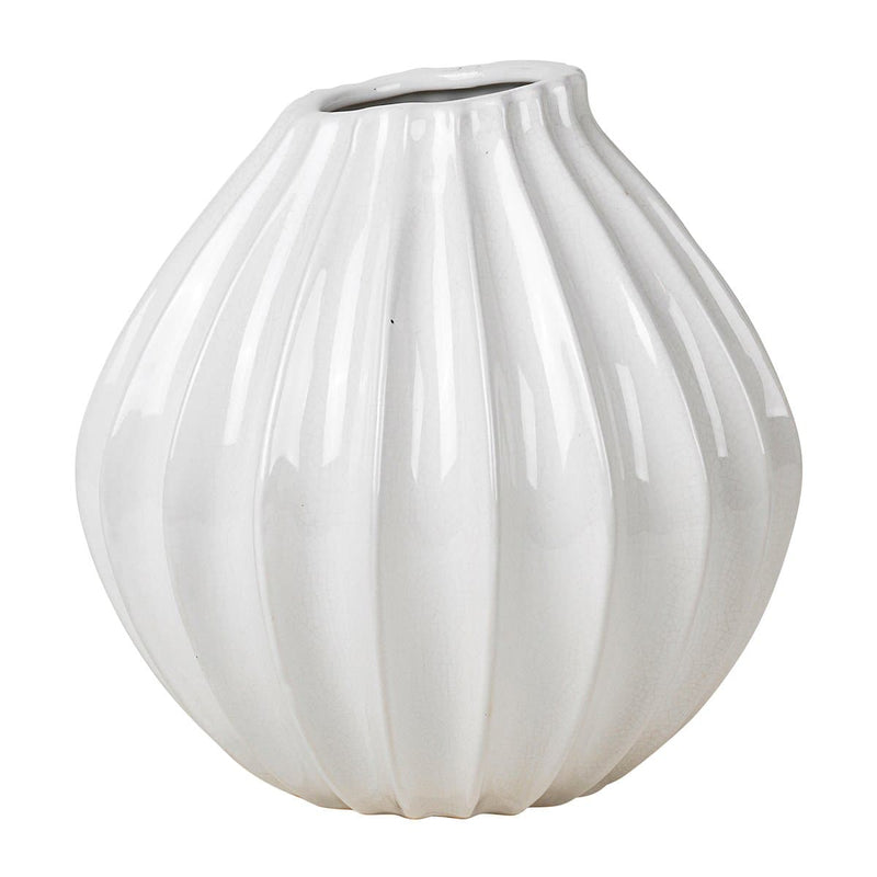 Se Broste Copenhagen Wide vase ivory 25 cm ❤ Kæmpe udvalg i Broste Copenhagen ❤ Hurtig levering: 1 - 2 Hverdage samt billig fragt - Varenummer: NDN-512153-01 og barcode / Ean: &