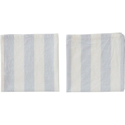 Se OYOY Striped serviet 45x45 cm 2-pak Ice Blue ✔ Kæmpe udvalg i OYOY ✔ Hurtig levering: 1 - 2 Hverdage samt billig fragt - Varenummer: KTT-513187-01 og barcode / Ean: '5712195044800 på lager - Udsalg på Servering - Serveringstilbehør - Stofservietter Spar op til 63% - Over 1334 design brands på udsalg