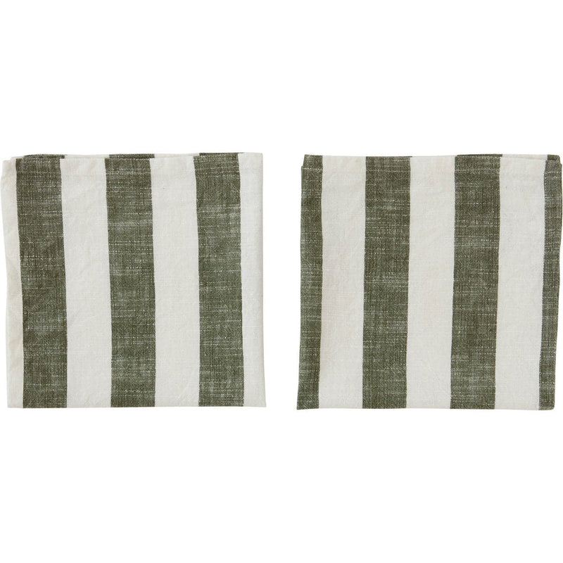 Se OYOY Striped serviet 45x45 cm 2-pak Olive ❤ Kæmpe udvalg i OYOY ❤ Hurtig levering: 1 - 2 Hverdage samt billig fragt - Varenummer: NDN-513188-01 og barcode / Ean: &