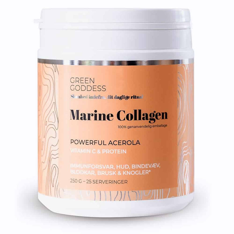 Se Green Goddess Marine Collagen Powerful Acerola 250g ❤ Kæmpe udvalg i KopK ❤ Hurtig levering: 1 - 2 Hverdage samt billig fragt - Varenummer: HG-53920 og barcode / Ean: &