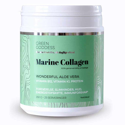 Se Green Goddess Marine Collagen Wonderful Aloe Vera 250g ❤ Kæmpe udvalg i KopK ❤ Hurtig levering: 1 - 2 Hverdage samt billig fragt - Varenummer: HG-53922 og barcode / Ean: '5745000770038 på lager - Udsalg på Sundhed > Hud > Collagen Spar op til 61% - Over 1334 design mærker på udsalg