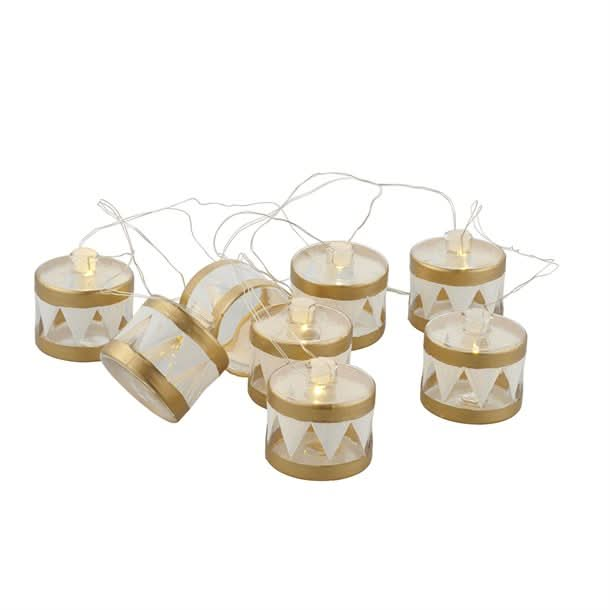 Se Sirius Elly Garland GULD - lyskæde med 8 glastrommer med LED-lys - Jul og vinter > Dekorationsbelysning indendørs - SIRIUS - Spotshop ✔ Kæmpe udvalg i  SIRIUS ✔ Hurtig levering: 1 - 2 Hverdage samt billig fragt - Varenummer: SPSH-SIR56410 og barcode / Ean: &