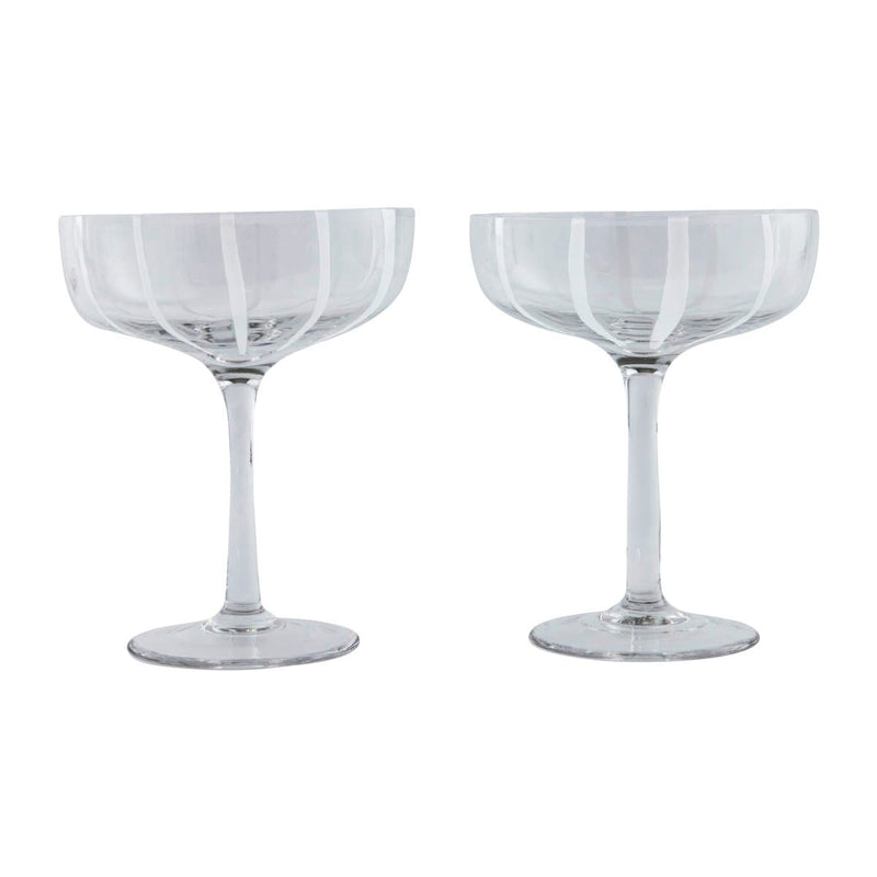 Se OYOY Mizu coupe champagneglas 2-pak Clear ✔ Kæmpe udvalg i  OYOY ✔ Hurtig levering: 1 - 2 Hverdage samt billig fragt - Varenummer: NDN-566521-01 og barcode / Ean: &