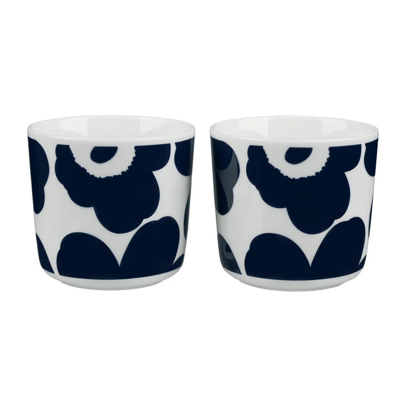 Se Marimekko Unikko kop uden hank 20 cl 2-pak Hvid/Mørkeblå ✔ Kæmpe udvalg i Marimekko ✔ Hurtig levering: 1 - 2 Hverdage samt billig fragt - Varenummer: KTT-570216-01 og barcode / Ean: &