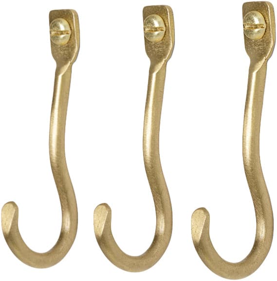 Se ferm LIVING Curvature Hooks Set of 3 - Brass Str ACCESSORIES - Knager ❤ Stort online udvalg i ferm LIVING ❤ Meget billig fragt og hurtig levering: 1 - 2 hverdage - Varenummer: MGS-S00632681 og barcode / Ean: 5704723269014 på lager - Udsalg på Bolig - Interiør - Knager & knagerækker - Knager Spar op til 59% - Over 1354 design brands på udsalg