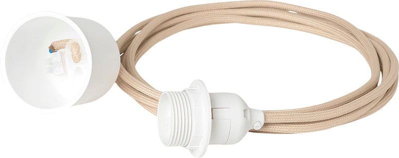 Se ferm LIVING Fabric Cord set 4m Pendant - Sand Str LIGHTING - Ledninger ❤ Stort online udvalg i ferm LIVING ❤ Meget billig fragt og hurtig levering: 1 - 2 hverdage - Varenummer: MGS-S00560588 og barcode / Ean: 5704723273387 på lager - Udsalg på Bolig - Lamper - Lampetilbehør - Ledninger Spar op til 54% - Over 1354 design brands på udsalg