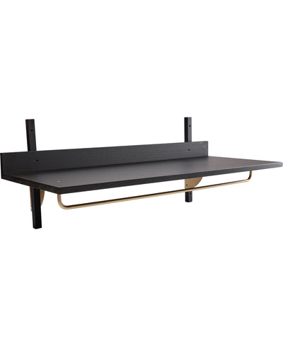 Se ferm LIVING Sector Rack Shelf Black Ash/brass Str H:34 B:87 D:37 cm - Hylder Træ ❤ Stort online udvalg i ferm LIVING ❤ Meget billig fragt og hurtig levering: 1 - 2 hverdage - Varenummer: MGS-S11720506 og barcode / Ean: 5704723282891 på lager - Udsalg på Bolig - Møbler - Hylder & reoler - Hylder Spar op til 63% - Over 1354 design brands på udsalg