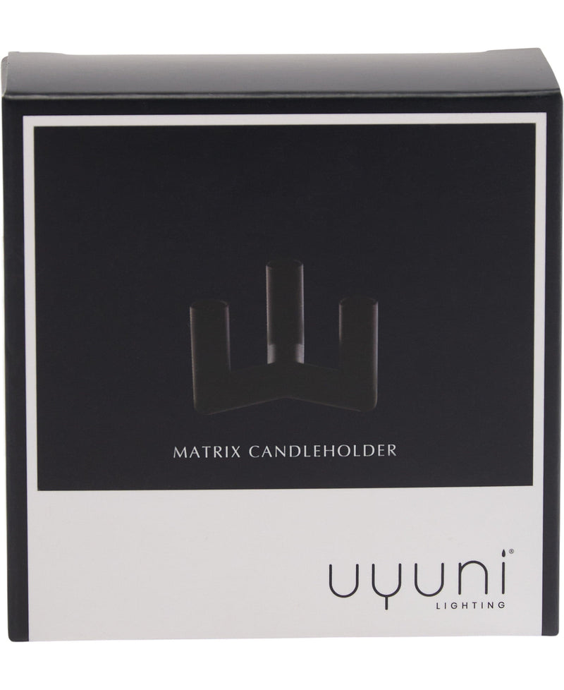 Se Uyuni Matrix Candle Holder 3"arm Mini Taper - Matte Black - 7,5 - Kronelysestager ❤ Stort online udvalg i Uyuni ❤ Meget billig fragt og hurtig levering: 1 - 2 hverdage - Varenummer: MGS-S00599975 og barcode / Ean: 5708311303272 på lager - Udsalg på Bolig - Interiør - Lysestager - Kronelysestager Spar op til 54% - Over 785 kendte brands på udsalg