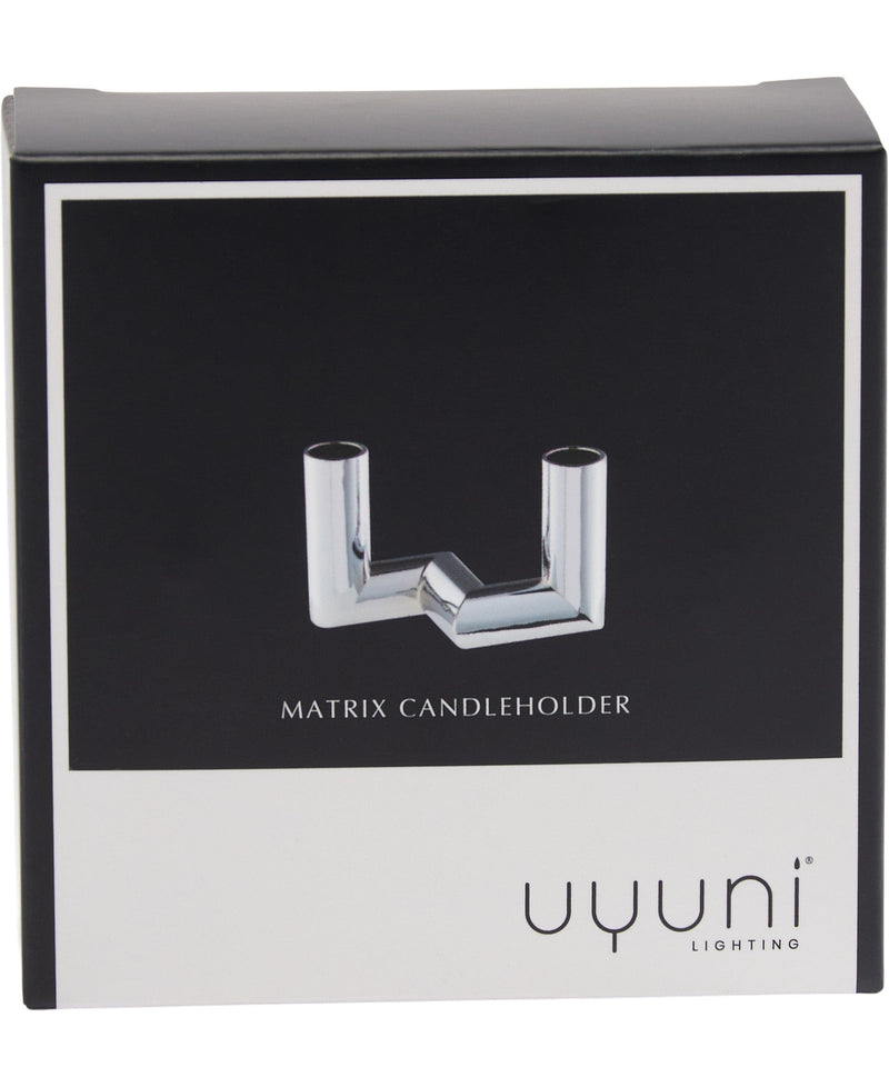 Se Uyuni Matrix Candle Holder 2"arm Mini Taper - Chrome - 7,5 x 4,5 - Kronelysestager ❤ Stort online udvalg i Uyuni ❤ Meget billig fragt og hurtig levering: 1 - 2 hverdage - Varenummer: MGS-S00599977 og barcode / Ean: 5708311303296 på lager - Udsalg på Bolig - Interiør - Lysestager - Kronelysestager Spar op til 64% - Over 785 kendte brands på udsalg