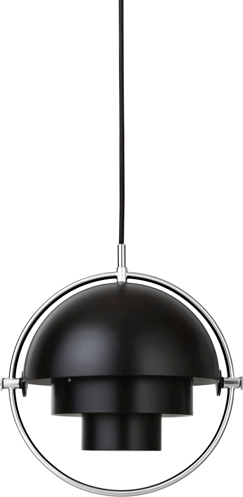 Se Gubi Multilite Pendant - Small, Chrome Base, EU Black Semi Matt Str Ø255 mm - Pendler Messing ❤ Stort online udvalg i Gubi ❤ Meget billig fragt og hurtig levering: 1 - 2 hverdage - Varenummer: MGS-S00445695 og barcode / Ean: 5710902839541 på lager - Udsalg på Bolig - Lamper - Pendler Spar op til 66% - Over 1334 design mærker på udsalg