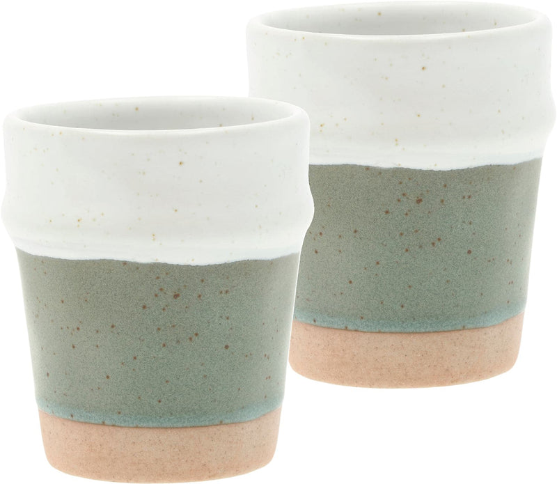 Se Villa Collection Espressokop Evig 0,1 Liter 2 stk. Grøn/hvid Porcelæn Str L:6cm B:6cm H:7cm - Espressokopper ❤ Stort online udvalg i Villa Collection ❤ Meget billig fragt og hurtig levering: 1 - 2 hverdage - Varenummer: MGS-S12588294 og barcode / Ean: 5722000293682 på lager - Udsalg på Bolig - Borddækning - Kopper & krus - Espressokopper Spar op til 66% - Over 785 kendte brands på udsalg