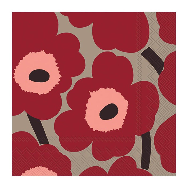 Se Marimekko Unikko servietter 33x33 cm 20-pak Red-linen ✔ Kæmpe udvalg i Marimekko ✔ Hurtig levering: 1 - 2 Hverdage samt billig fragt - Varenummer: KTT-575098-01 og barcode / Ean: &