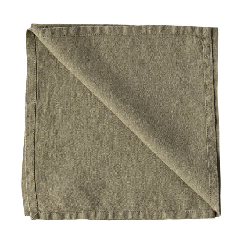 Se Tell Me More Washed linen stofserviet 45x45 cm Olive ✔ Kæmpe udvalg i Tell Me More ✔ Hurtig levering: 1 - 2 Hverdage samt billig fragt - Varenummer: KTT-588071-01 og barcode / Ean: &