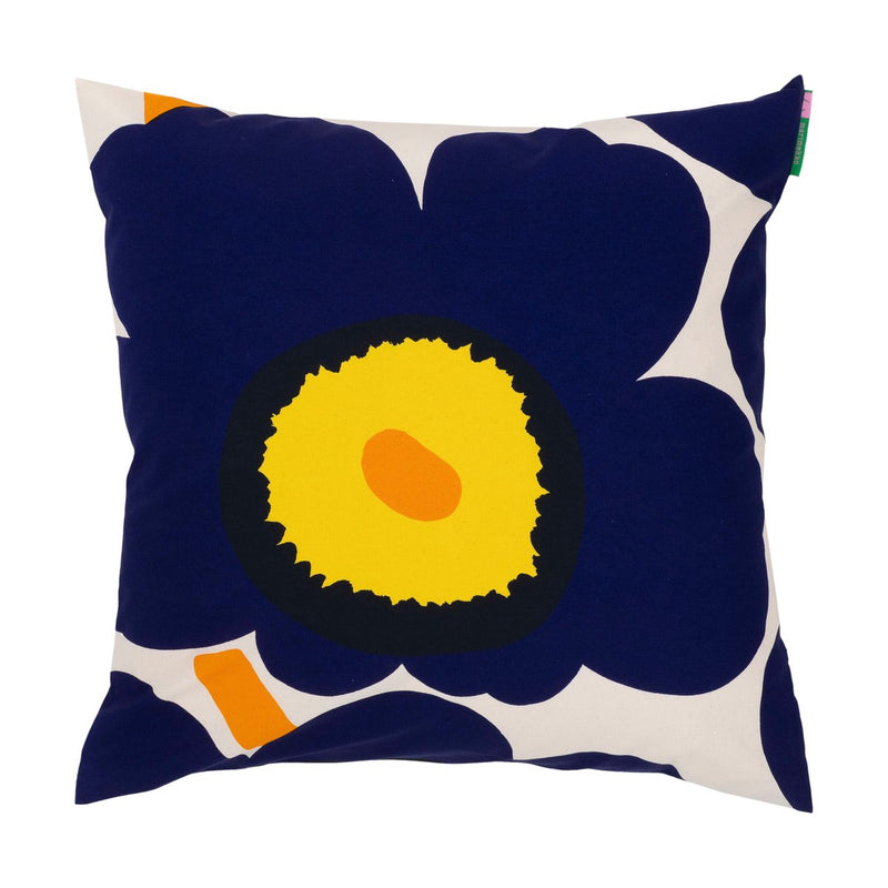 Se Marimekko Unikko 60-års jubilæum pudebetræk 50x50 cm Cotton-d. blue-yellow-orange ✔ Kæmpe udvalg i Marimekko ✔ Hurtig levering: 1 - 2 Hverdage samt billig fragt - Varenummer: KTT-590973-01 og barcode / Ean: &