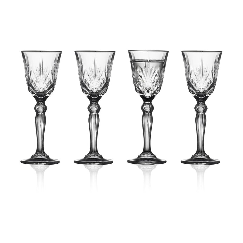 Se Lyngby Glas Melodia snapseglas på fod 5 cl 4-pak Clear ✔ Kæmpe udvalg i Lyngby Glas ✔ Hurtig levering: 1 - 2 Hverdage samt billig fragt - Varenummer: KTT-592201-01 og barcode / Ean: &