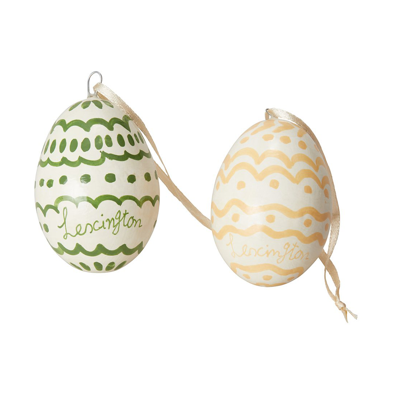 Se Lexington Easter Eggs in Papier Maché påskeophæng 2-pak Green-yellow ✔ Kæmpe udvalg i Lexington ✔ Hurtig levering: 1 - 2 Hverdage samt billig fragt - Varenummer: KTT-595928-01 og barcode / Ean: &