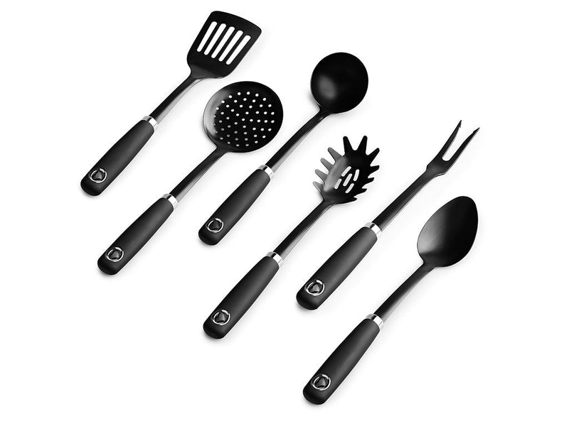 Se Onyx Cookware 6-dele redskabssæt » Kæmpe udvalg i Onyx Cookware » Hurtig levering: 1 - 2 Hverdage samt billig fragt - Varenummer: Onyx-Cookware-UTS-UTENSET-6PC-DL og barcode / Ean: på lager - Udsalg på køkkenredskaber Spar op til 61% - Over 1300 kendte brands på udsalg