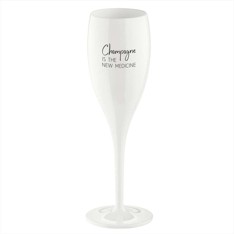 Se Koziol Cheers champagneglas 10 cl 6-pak Champagne the new medicine ✔ Kæmpe udvalg i Koziol ✔ Hurtig levering: 1 - 2 Hverdage samt billig fragt - Varenummer: KTT-604599-01 og barcode / Ean: &