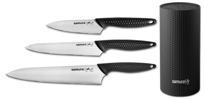 Se Samura Golf knivsæt 4 dele Sort ✔ Kæmpe udvalg i Samura ✔ Hurtig levering: 1 - 2 Hverdage samt billig fragt - Varenummer: KTT-610253-01 og barcode / Ean: &
