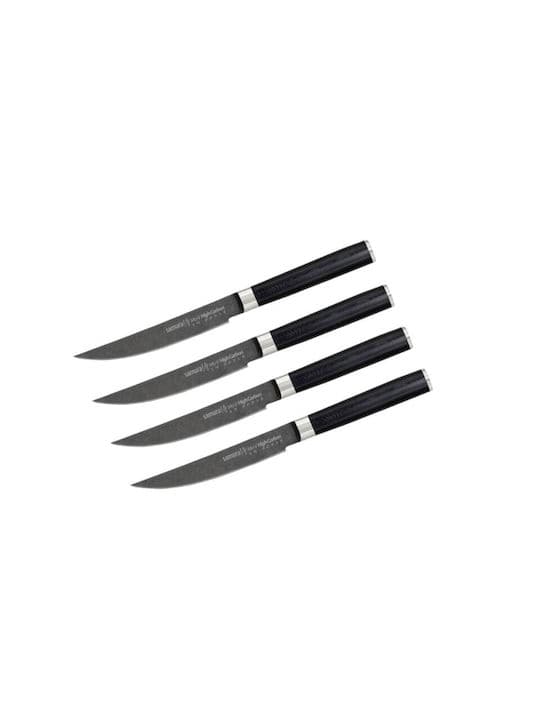 Se Samura Mo-V kødkniv 4-pak 12 cm Stål ✔ Kæmpe udvalg i Samura ✔ Hurtig levering: 1 - 2 Hverdage samt billig fragt - Varenummer: KTT-610265-01 og barcode / Ean: &