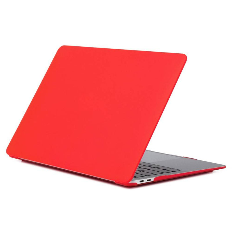 MacBook Air 13 (2020/2019/2018) - Hard cover front + bagside - Rød