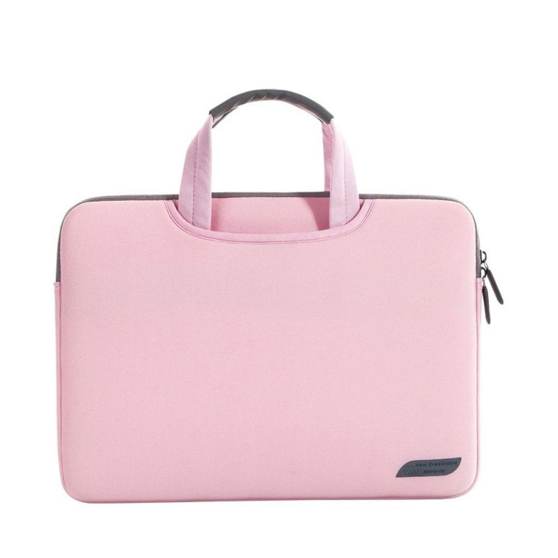 Simple Laptop taske 37x28 cm med håndtag - Pink