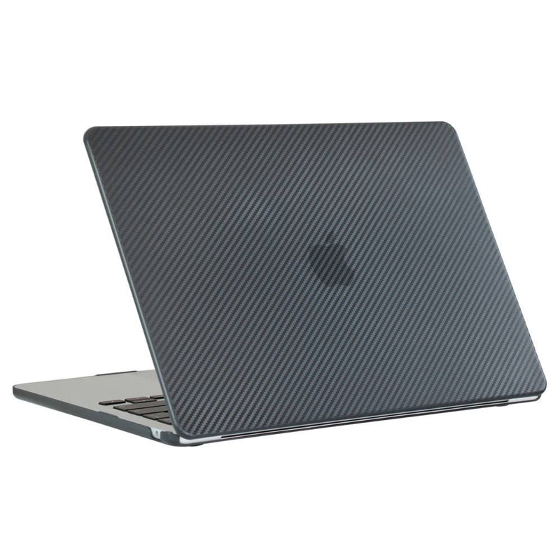 MacBook Air 13 M3 / Air 13 M2 (2024/2022) - Carbon hardcover til front og bagside - Sort