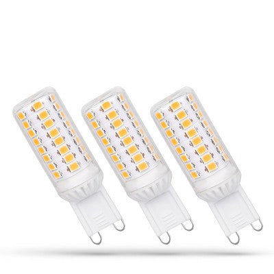 3-pak 4W LED pære - 230V, G9, dæmpbar - Dæmpbar : Dæmpbar, Kulør : Varm