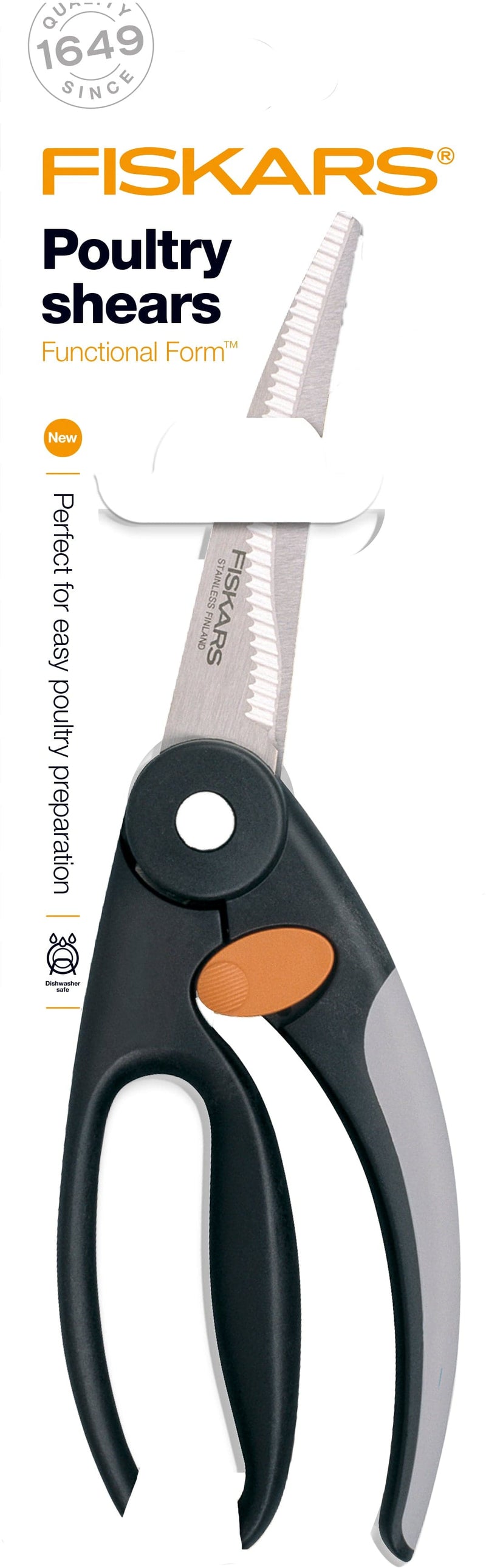 Se Fiskars Fjerkræsaks 25 cm Str 25 cm - Sakse ❤ Stort online udvalg i Fiskars ❤ Meget billig fragt og hurtig levering: 1 - 2 hverdage - Varenummer: MGS-S00502537 og barcode / Ean: 6411501997586 på lager - Udsalg på Bolig - Køkkenudstyr - Køkkenknive & sakse - Sakse Spar op til 57% - Over 1334 design brands på udsalg