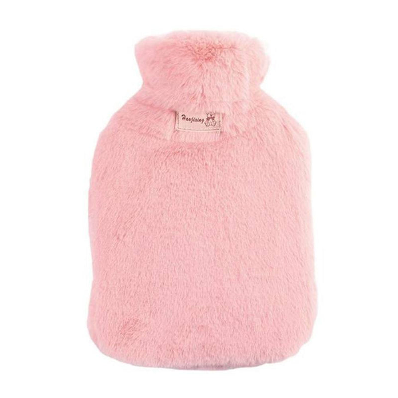 Varmedunk - 1.0L - Med fluffy cover - Pink