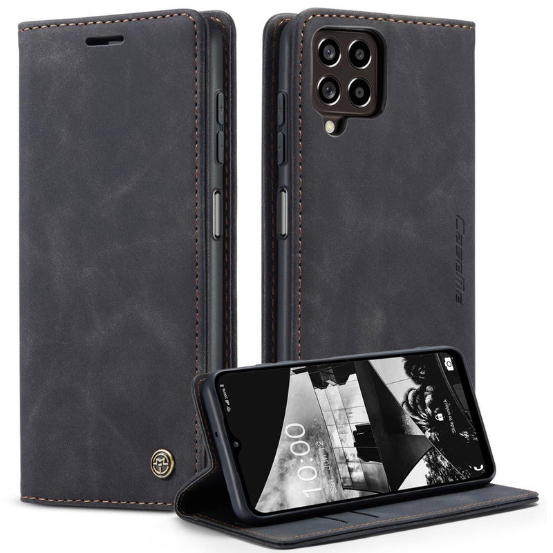 Samsung Galaxy M53 5G - CASEME Retro læder cover - Sort