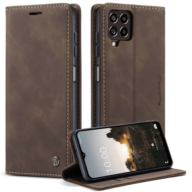 Samsung Galaxy M53 5G - CASEME Retro læder cover - Kaffe