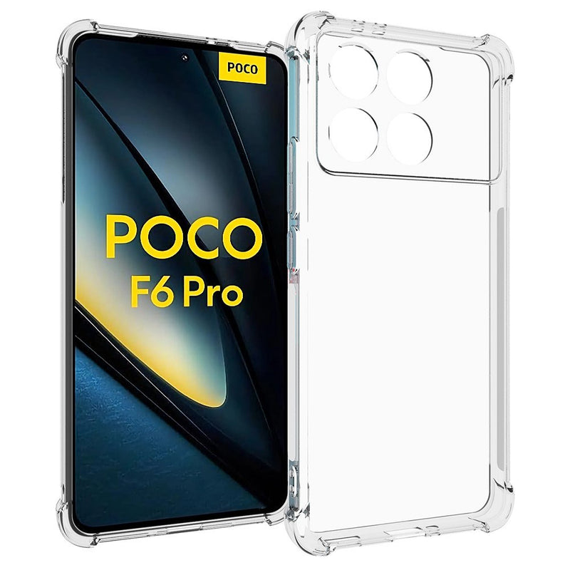 Xiaomi Poco F6 Pro 5G - Shockproof gummi cover - Transparent