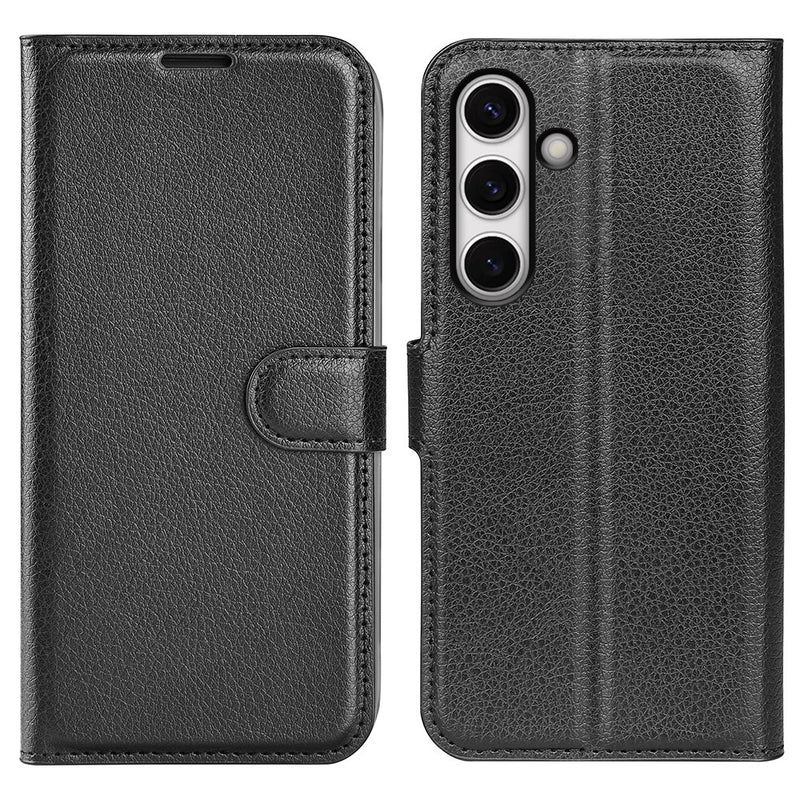 Samsung Galaxy S24 FE - Læder cover / pung - Sort