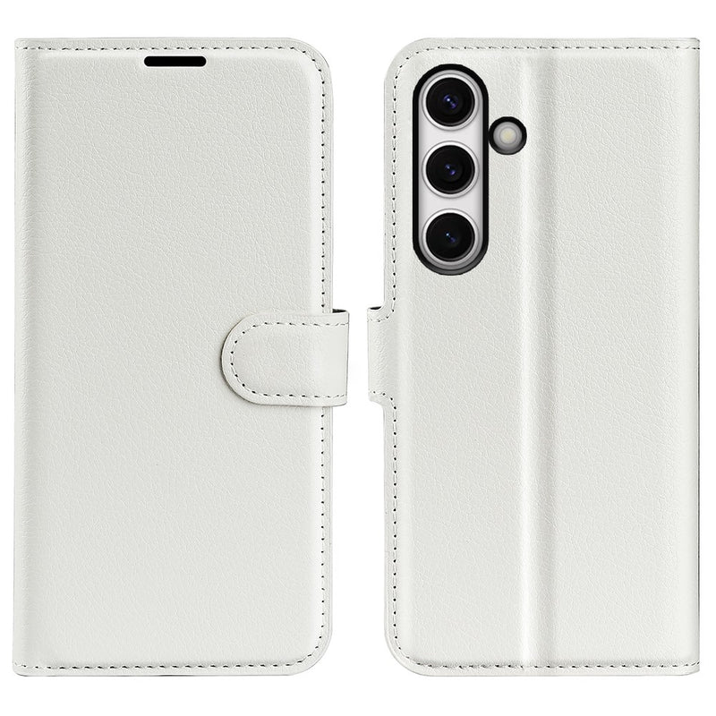 Samsung Galaxy S24 FE - Læder cover / pung - Hvid