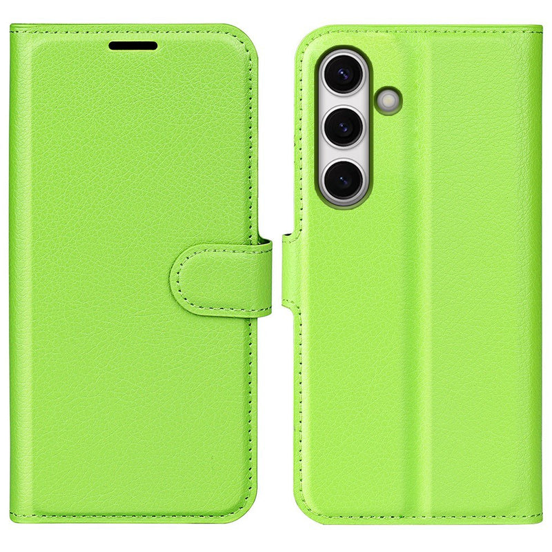 Samsung Galaxy S24 FE - Læder cover / pung - Grøn