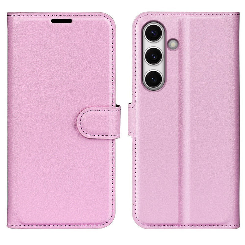 Samsung Galaxy S24 FE - Læder cover / pung - Pink