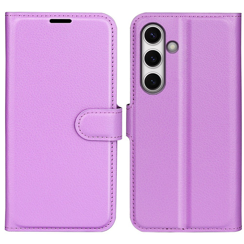 Samsung Galaxy S24 FE - Læder cover / pung - Lilla