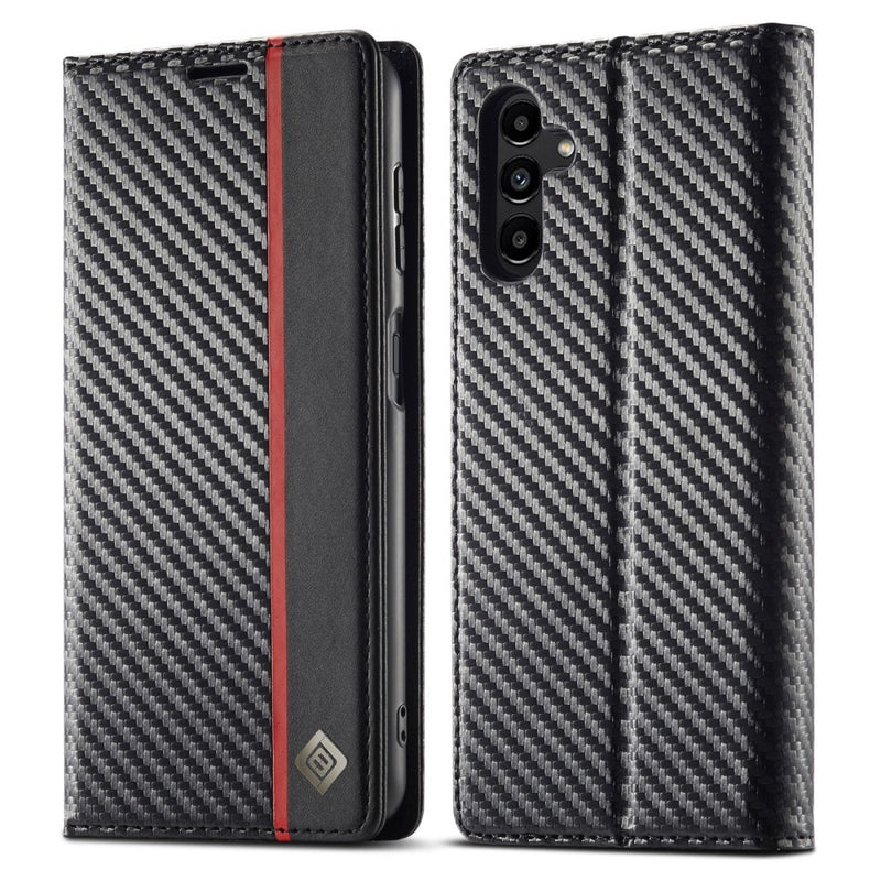 Samsung Galaxy S24 FE - LC.IMEEKE flip læder cover - Børstet design - Vertical