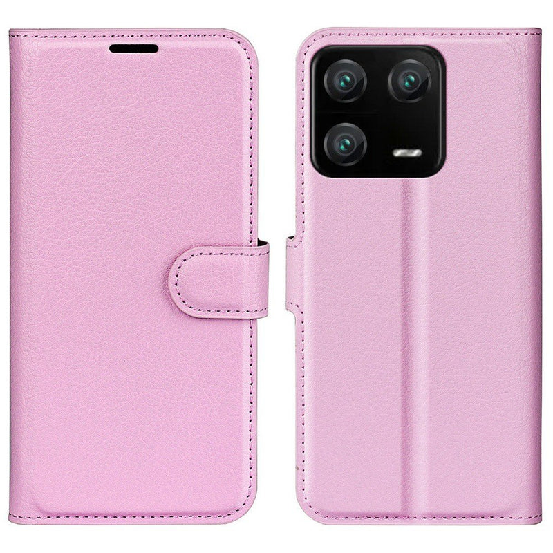 Xiaomi 13 Pro 5G - Læder cover / pung - Pink