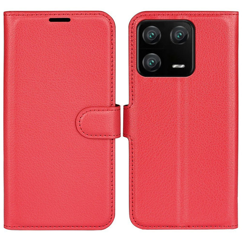 Xiaomi 13 Pro 5G - Læder cover / pung - Rød