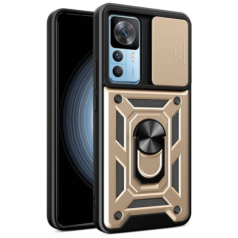 Xiaomi 12T 5G / Redmi K50 Ultra 5G - Håndværker cover m/ Kickstand - Guld