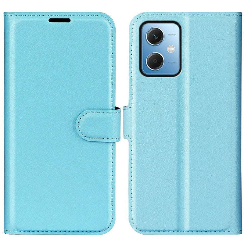 Xiaomi Redmi Note 12 5G - Læder cover / pung - Blå