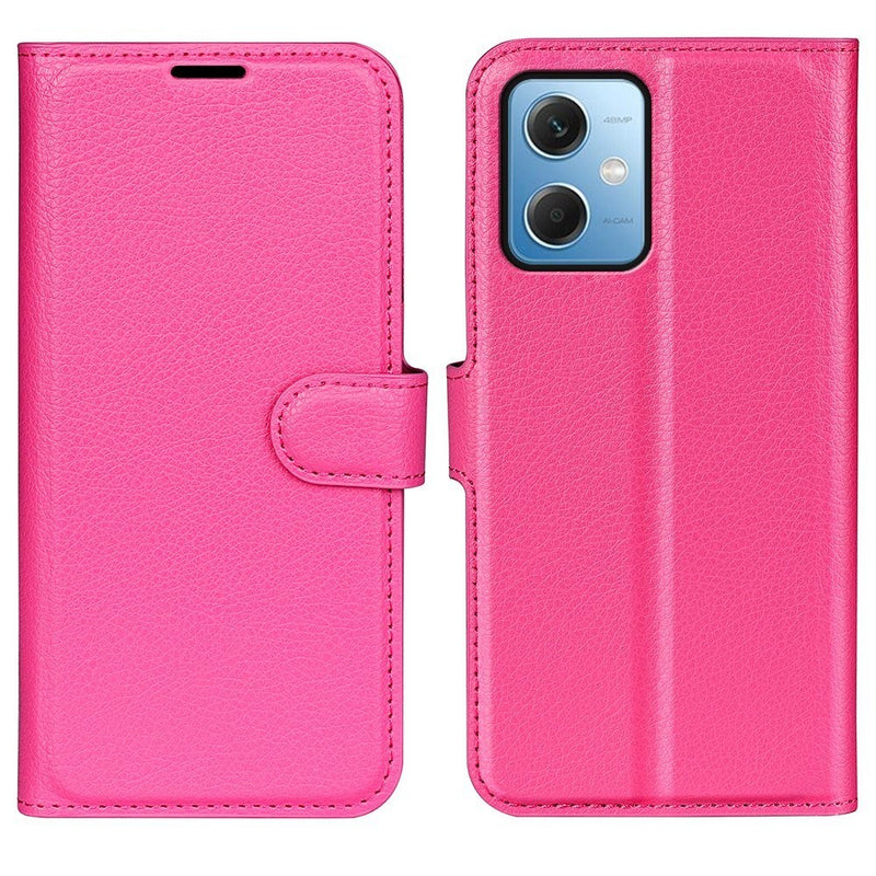 Xiaomi Redmi Note 12 5G - Læder cover / pung - Rosa