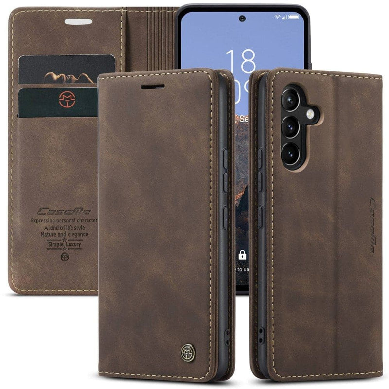 Se Samsung Galaxy A54G - CASEME læder cover / pung - Kaffe ✔ Kæmpe udvalg i KopK ✔ Meget billig fragt og hurtig levering: 1 - 2 hverdage - Varenummer: CPD-V33660127823C og barcode / Ean: på lager - Udsalg på Mobil tilbehør Spar op til 57% - Over 1324 kendte brands på udsalg