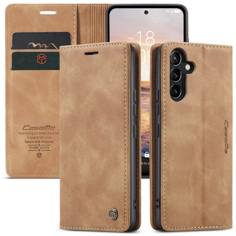 Se Samsung Galaxy A54G - CASEME læder cover / pung - Brun ✔ Kæmpe udvalg i KopK ✔ Meget billig fragt og hurtig levering: 1 - 2 hverdage - Varenummer: CPD-V33660127823D og barcode / Ean: på lager - Udsalg på Mobil tilbehør Spar op til 56% - Over 1324 kendte brands på udsalg