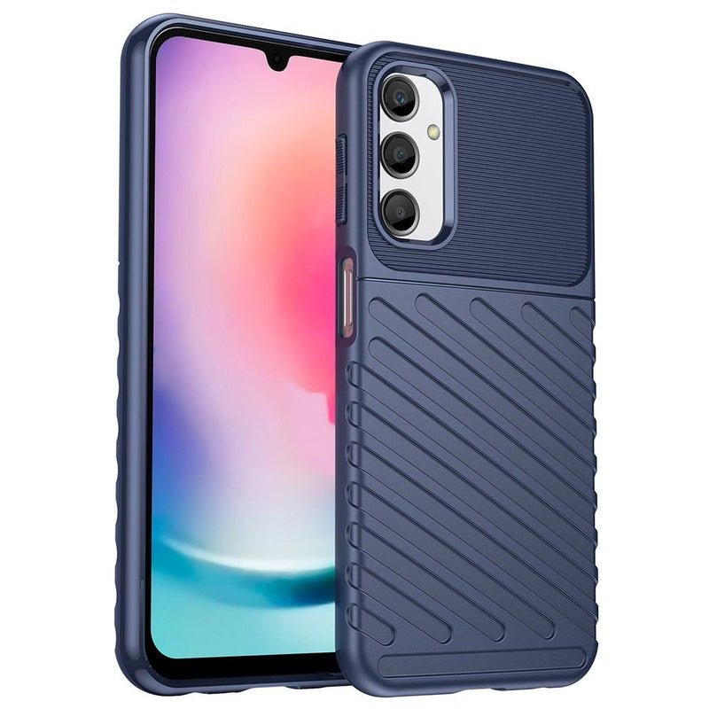 Samsung Galaxy A24 4G - Thunder Series gummi cover - Blå