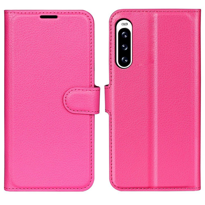 Sony Xperia 10 V - Læder cover / pung - Rosa