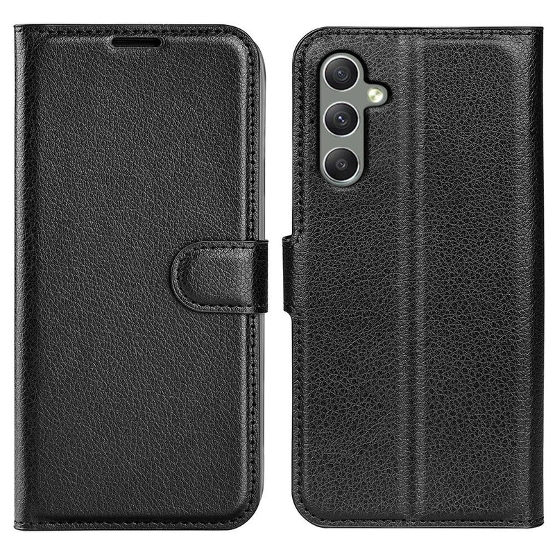 Samsung Galaxy A24 4G - Læder cover / pung - Sort